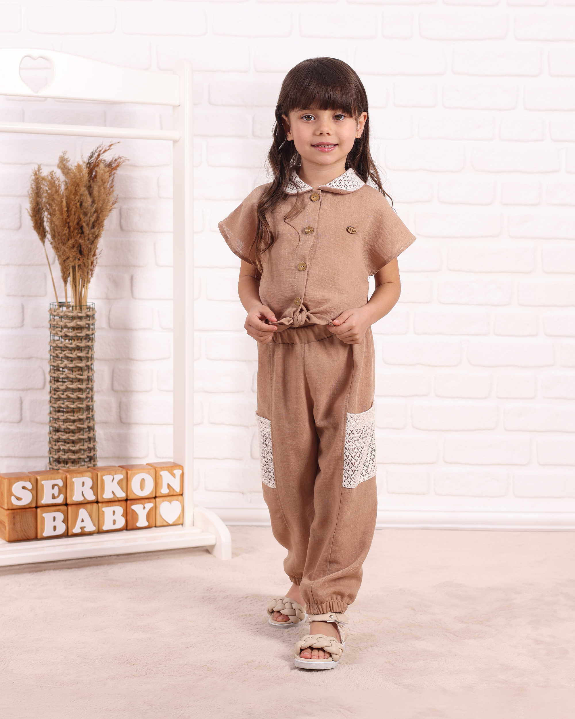 DANTEL CEPLİ TAKIM - Kahve